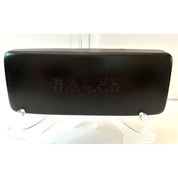 RALPH LAUREN Eyeglass Empty‎ Case ONLY Sunglass Clamshell Black - Picture 1 of 7